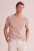 Cotton Linen Stripe T-Shirt