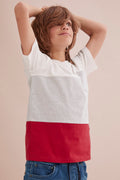 Cotton Block Stripe T-Shirt
