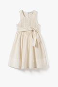 Metallic Shirred Dress