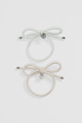 Bow Hair Tie Pack Of 2