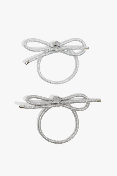 Bow Hair Tie Pack Of 2