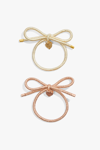 Bow Hair Tie Pack Of 2