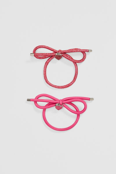 Bow Hair Tie Pack Of 2