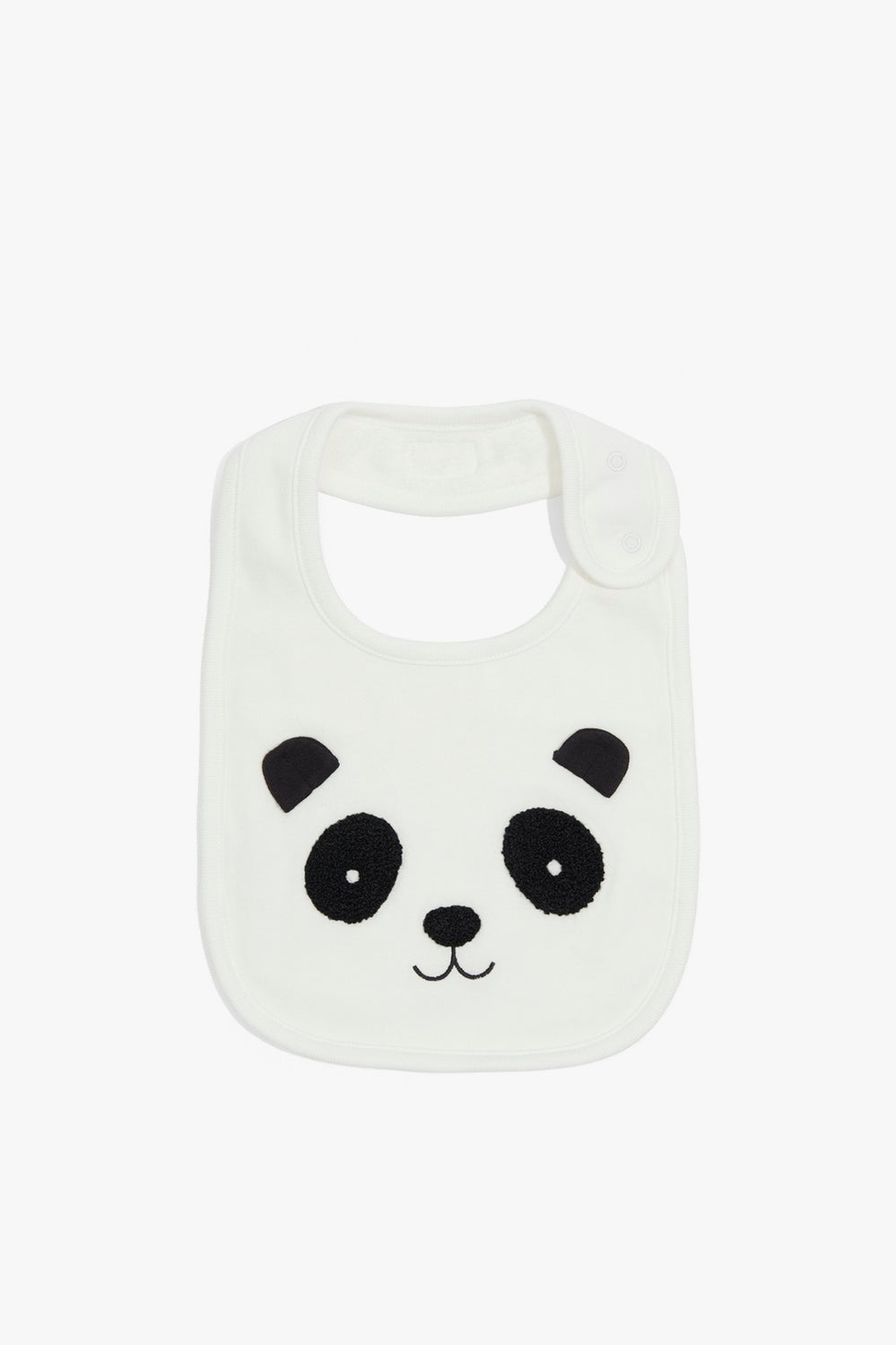 Cotton Panda Face Bib