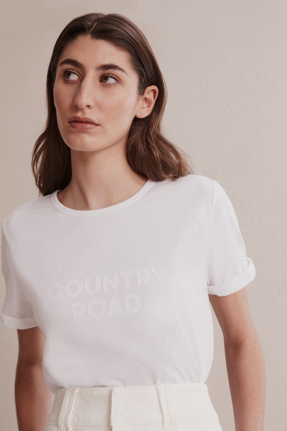 Cotton Flocked Logo T-Shirt