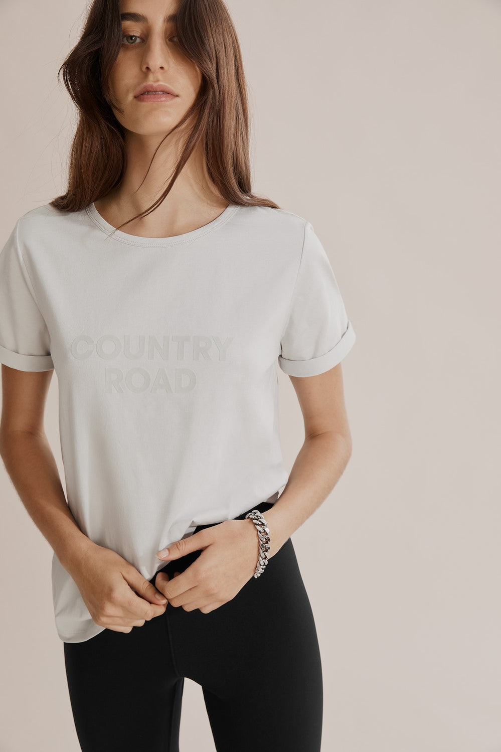 Cotton Flocked Logo T-Shirt
