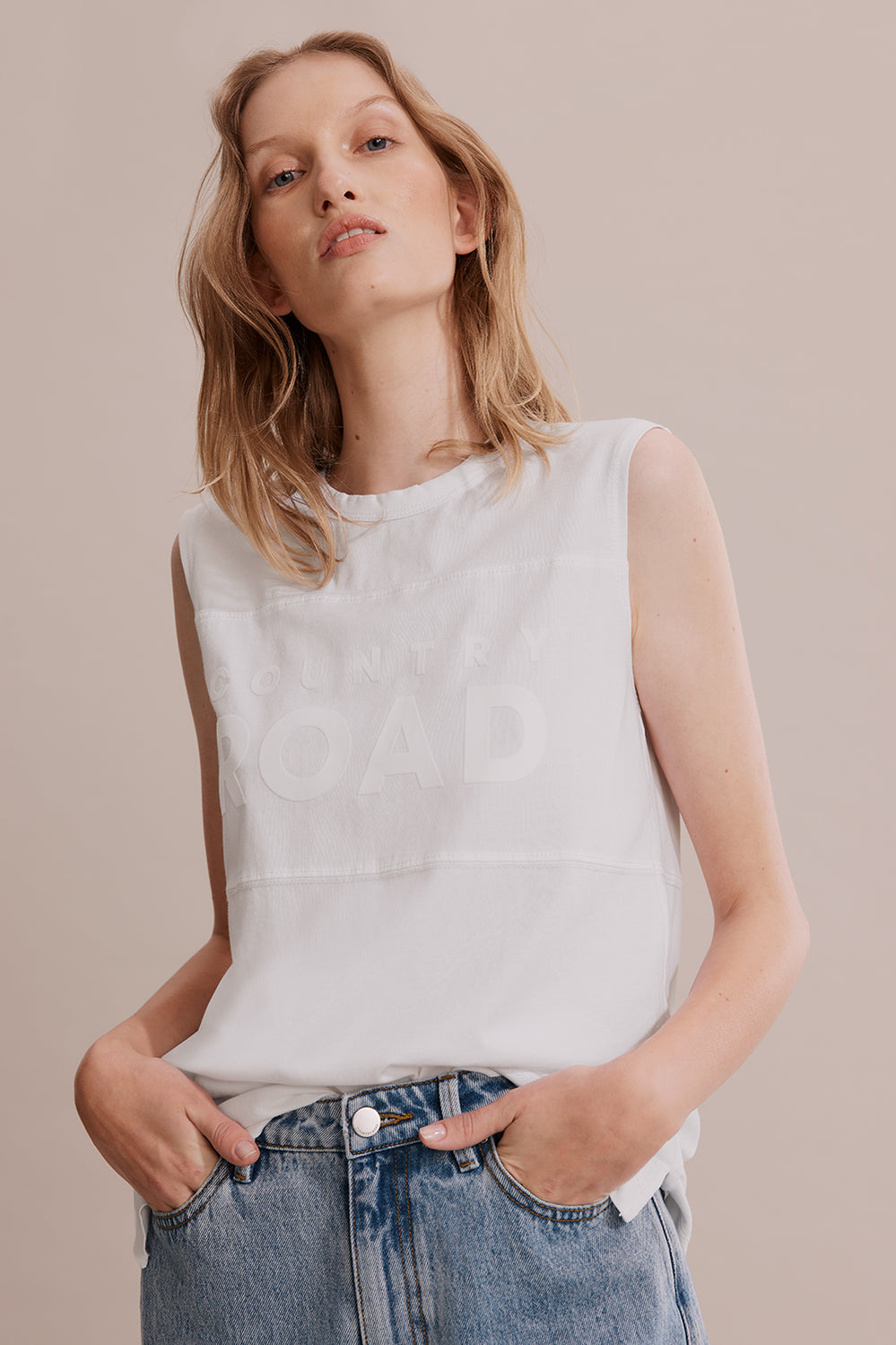 Cotton Modern Logo Tank