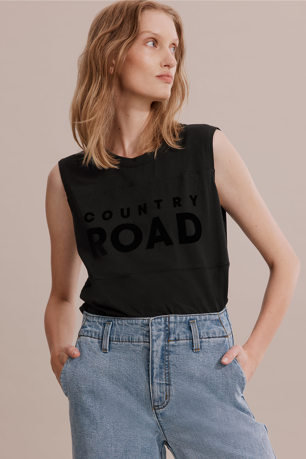 Cotton Modern Logo Tank