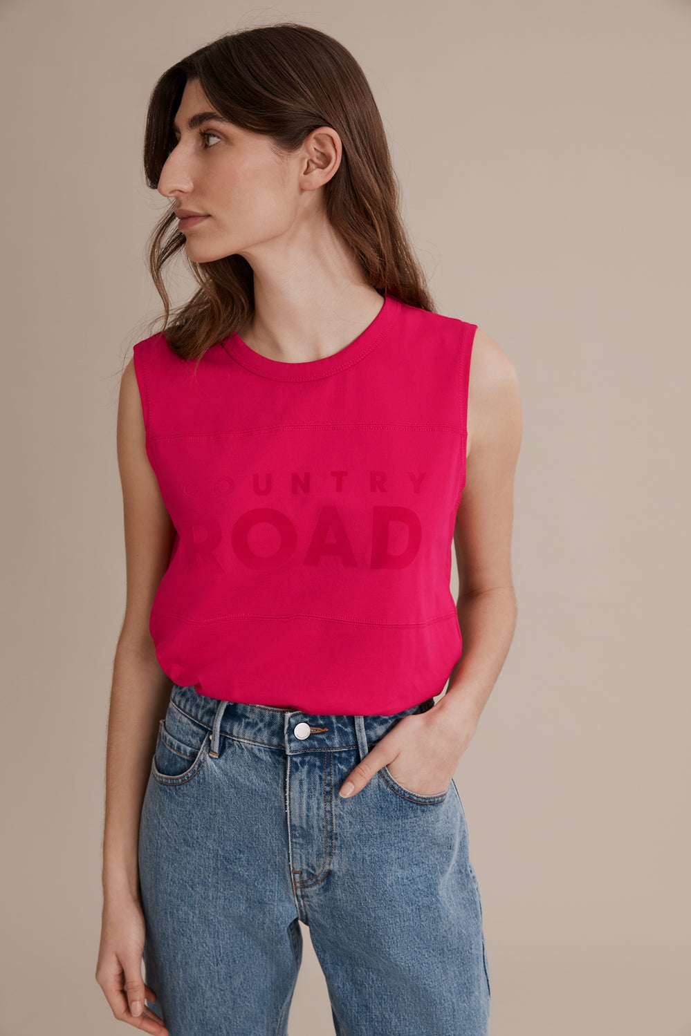 Cotton Modern Logo Tank