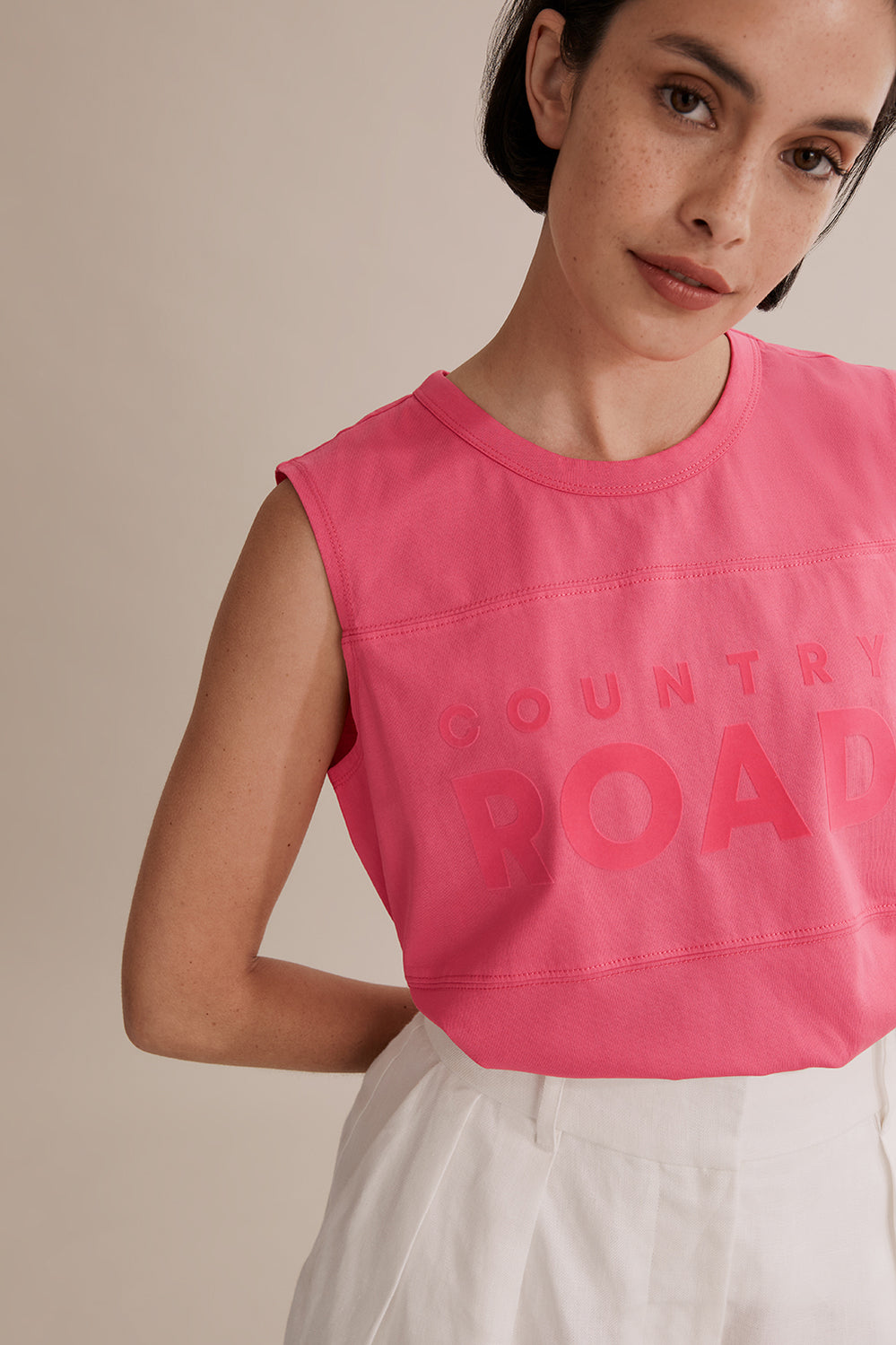 Cotton Modern Logo Tank