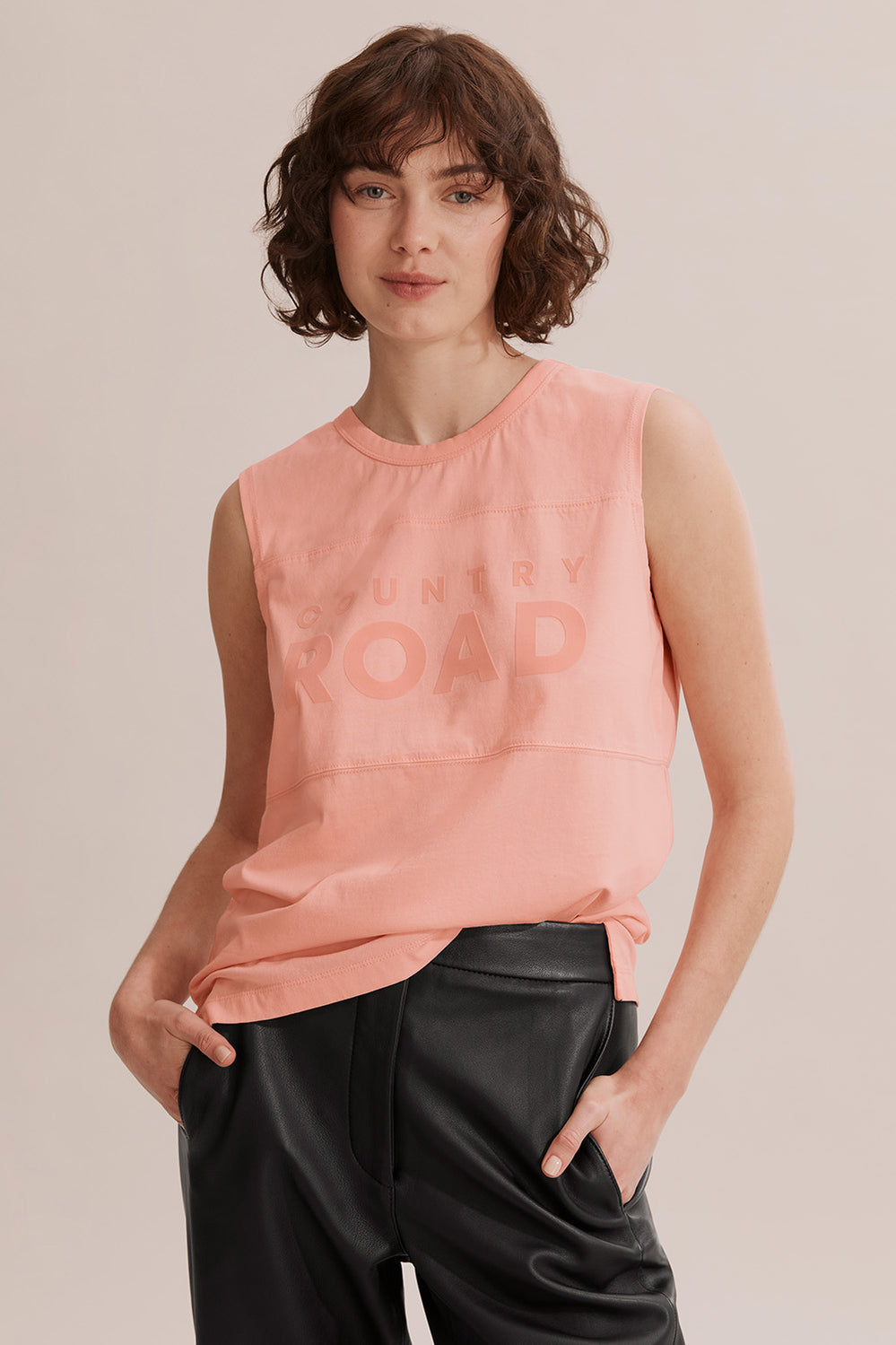 Cotton Modern Logo Tank