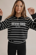 Teen Cotton Heritage Stripe Sweat