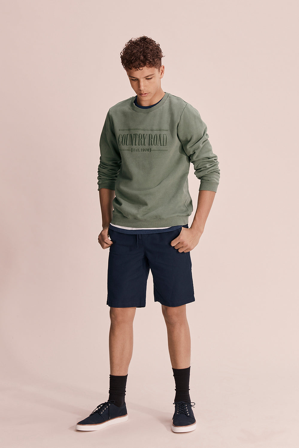 Teen Drawcord Linen Short