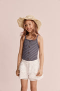 Stripe Button Tank