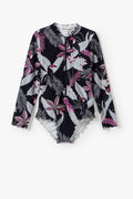Nylon Tribal Print Swimsuit