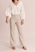 Darted Linen Pant