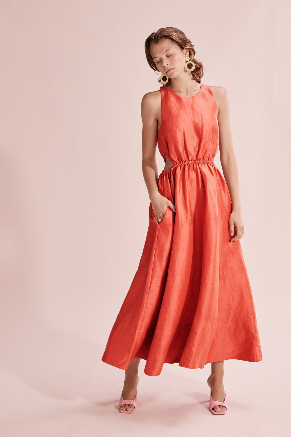 Cut Out Halter Dress