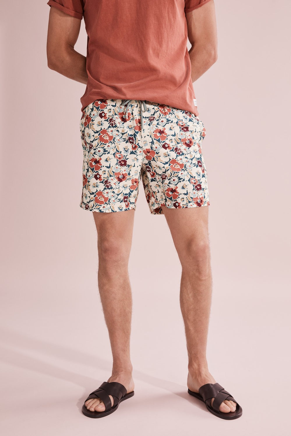 Polyester Multi Floral Swim Short
