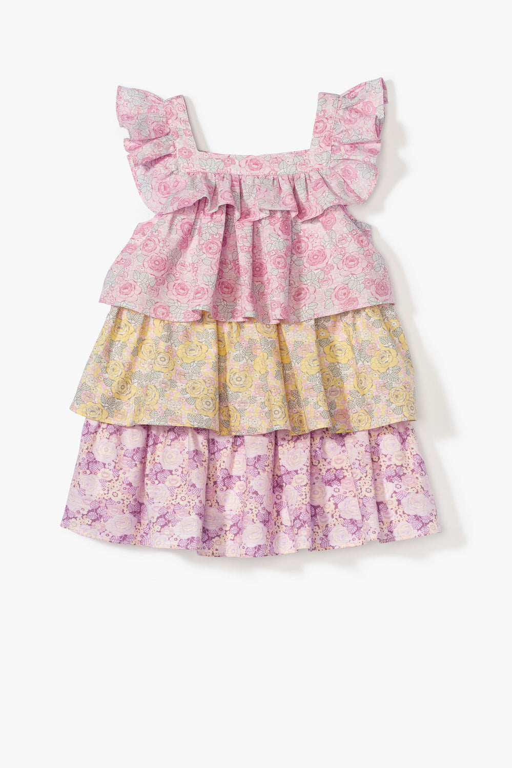 Splice Floral Dress