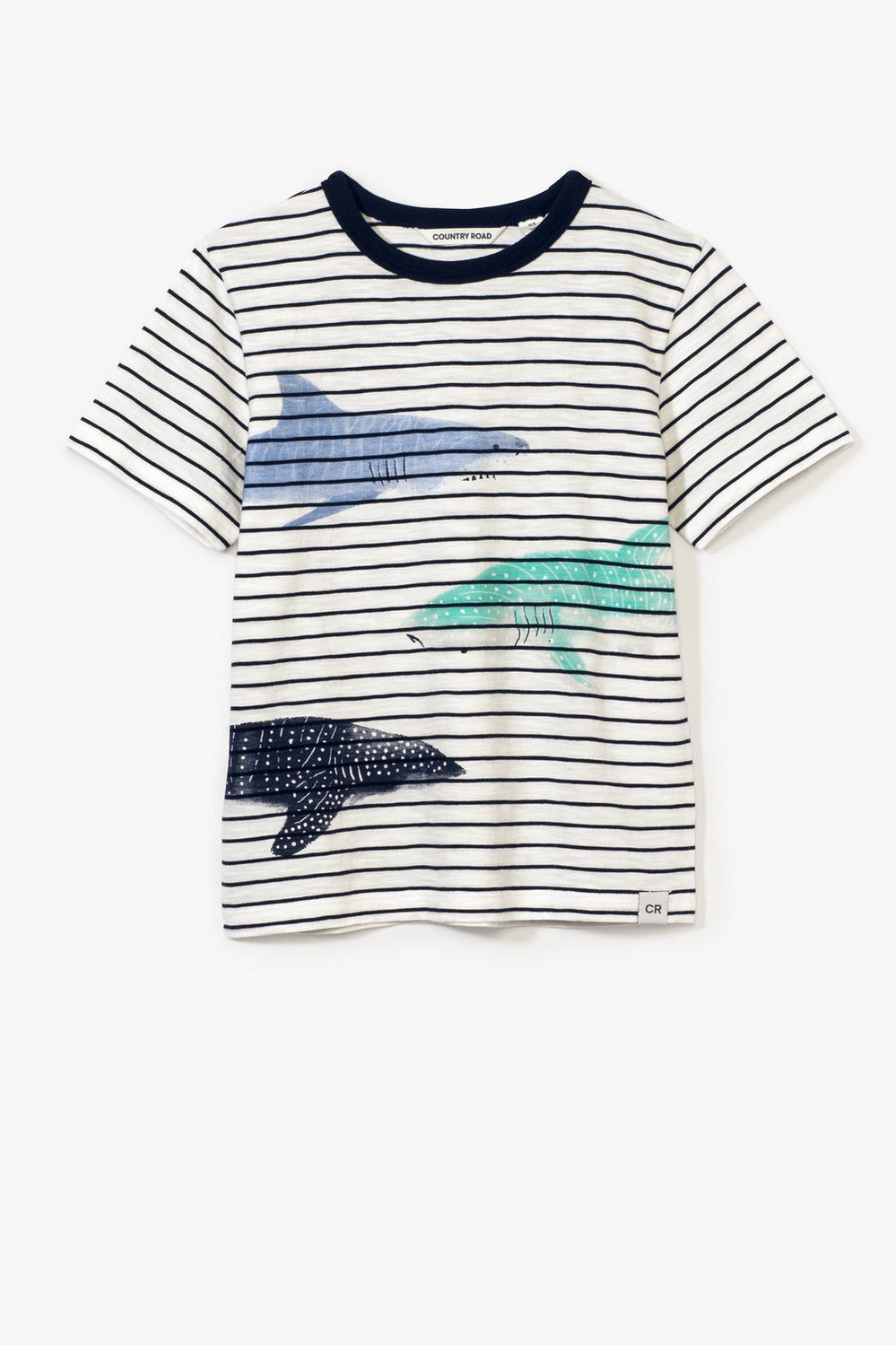 Cotton Shark Stripe T-Shirt
