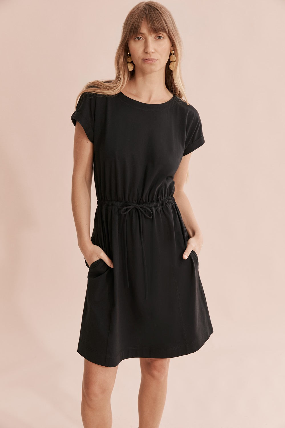 Gathered T-Shirt Dress