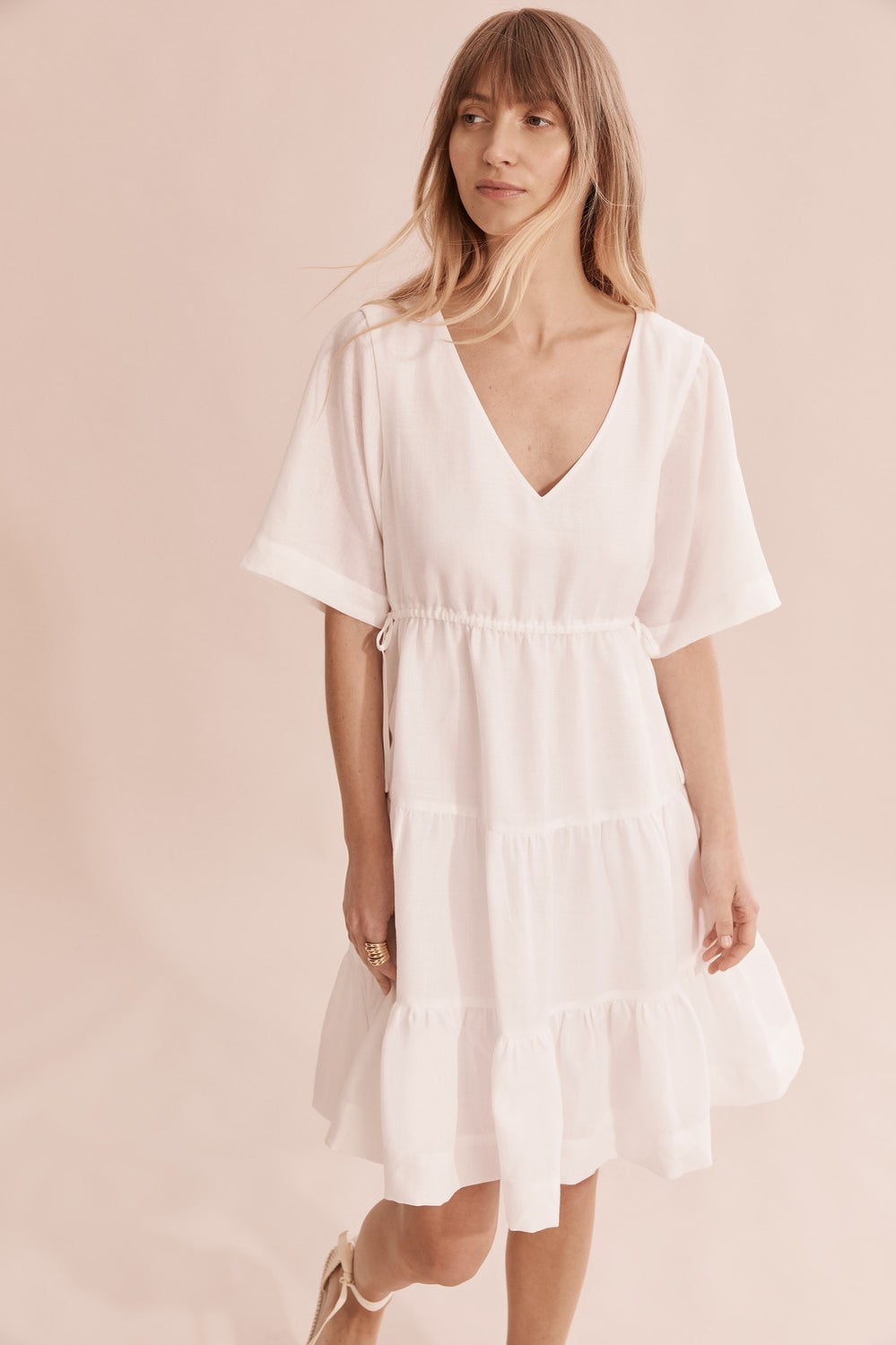 Side Tie Mini Dress