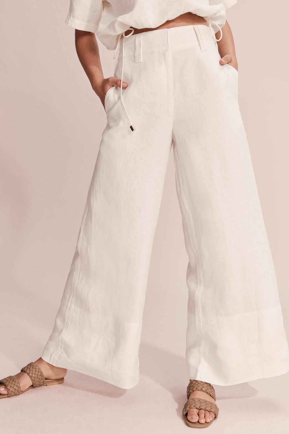 Linen Wide Leg Pant