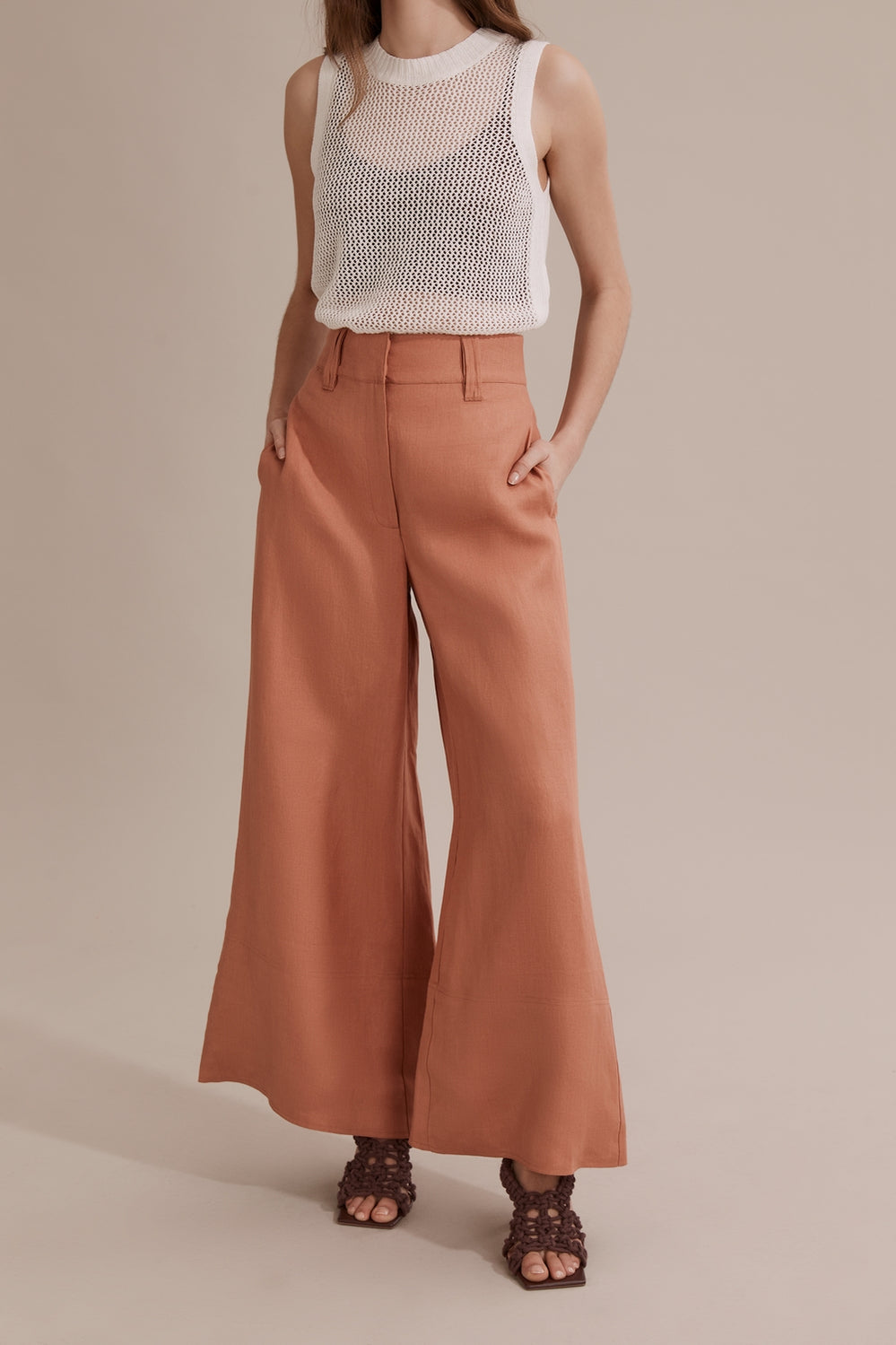 Linen Wide Leg Pant