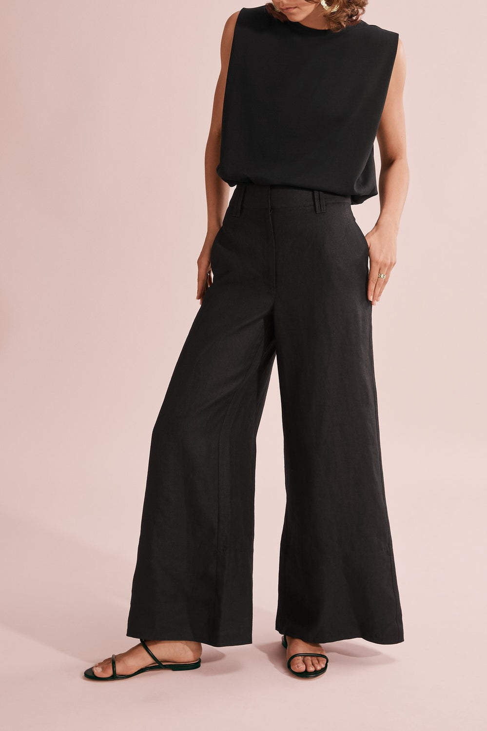 Linen Wide Leg Pant