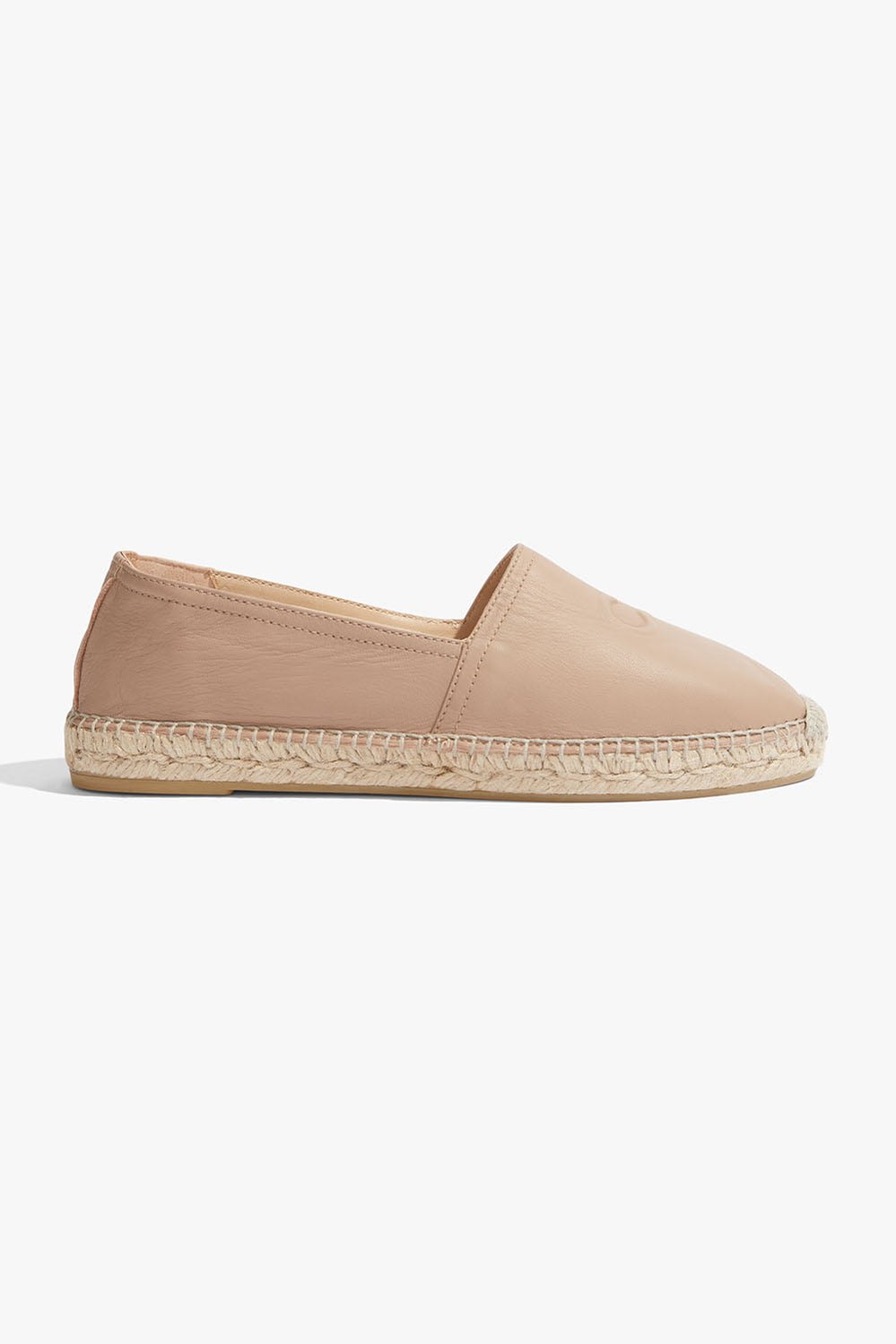 Cr Logo Leather Espadrille