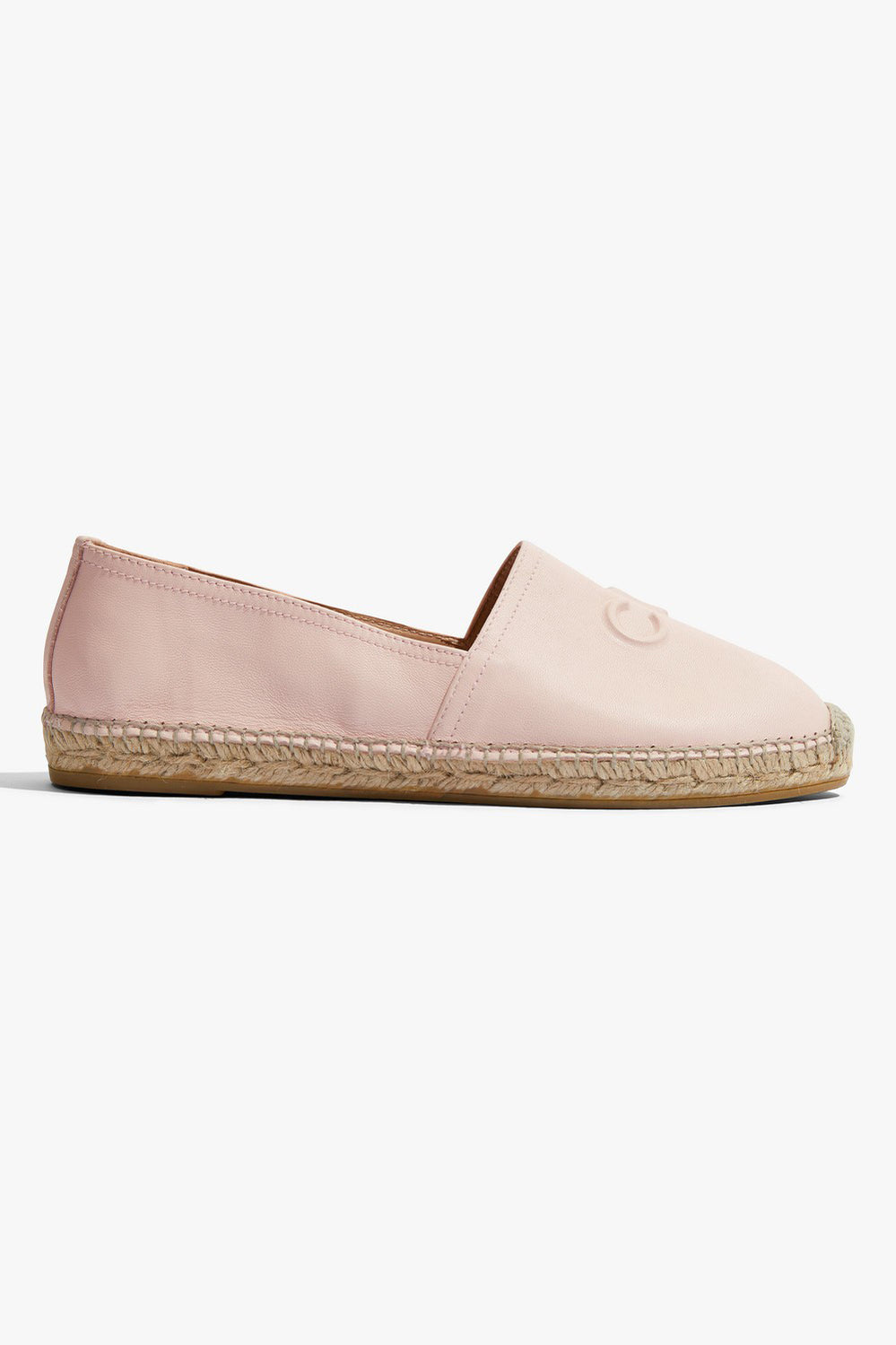 Cr Logo Leather Espadrille