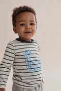 Cotton Dinosaur Stripe T-Shirt