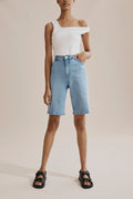 Cotton High Waist Short