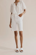 Cotton High Waist Short