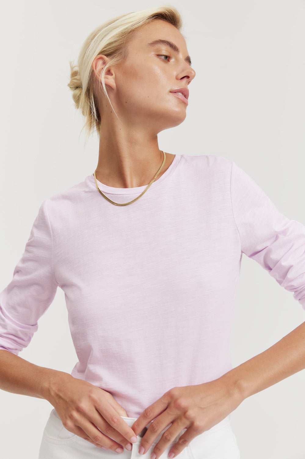 Long Sleeve Cotton Slub T-Shirt