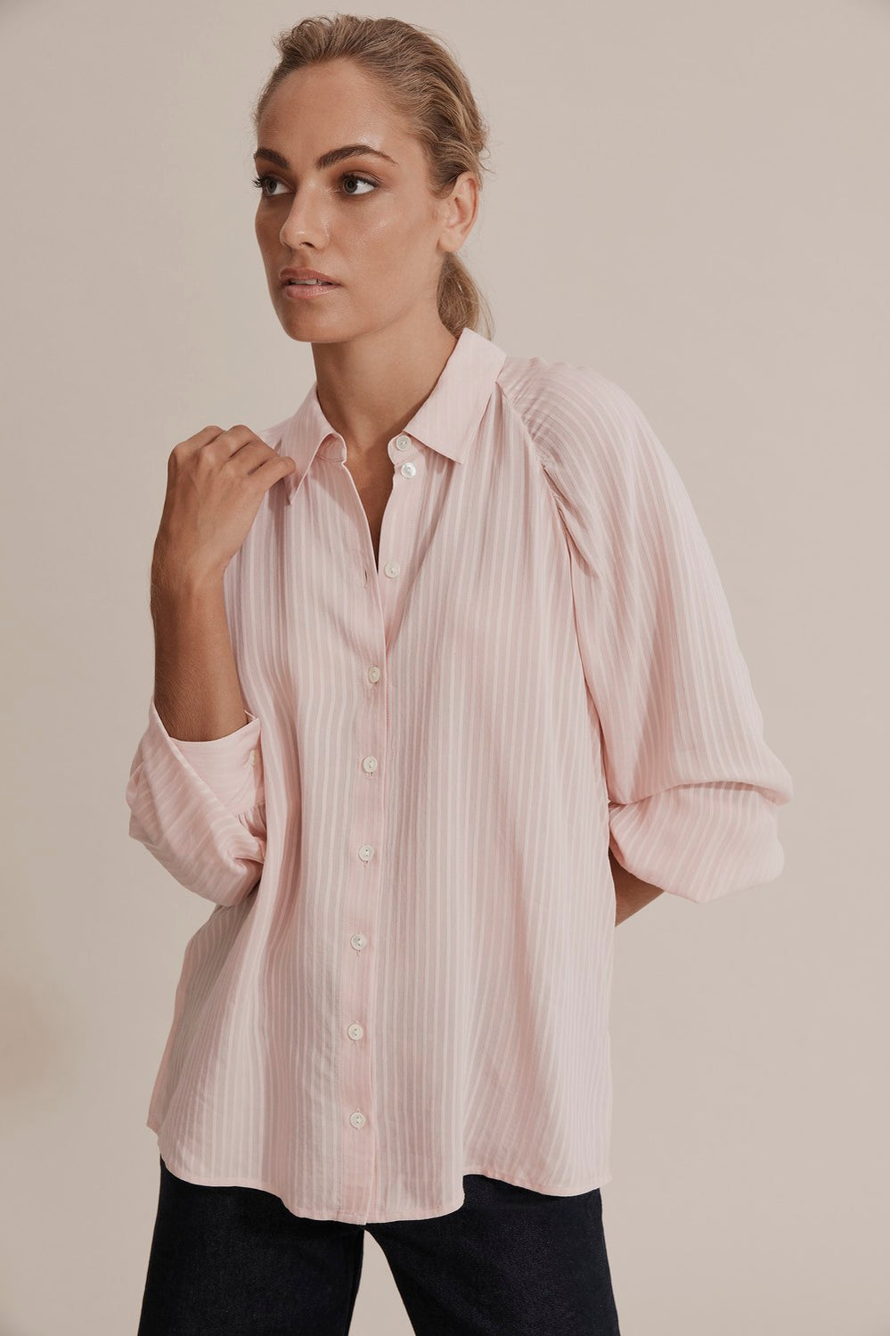 Gathered Sleeve Blouse