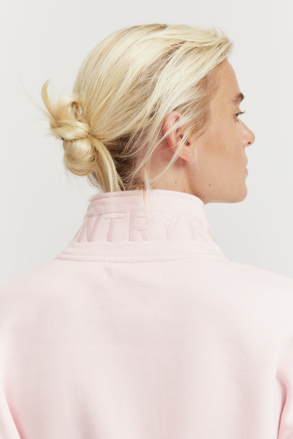 Cotton Zip Collar Sweat