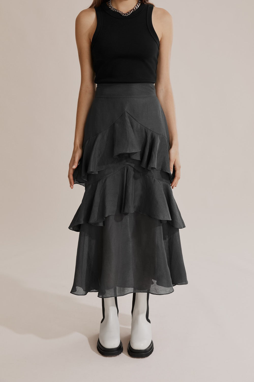 Ruffle Detail Skirt