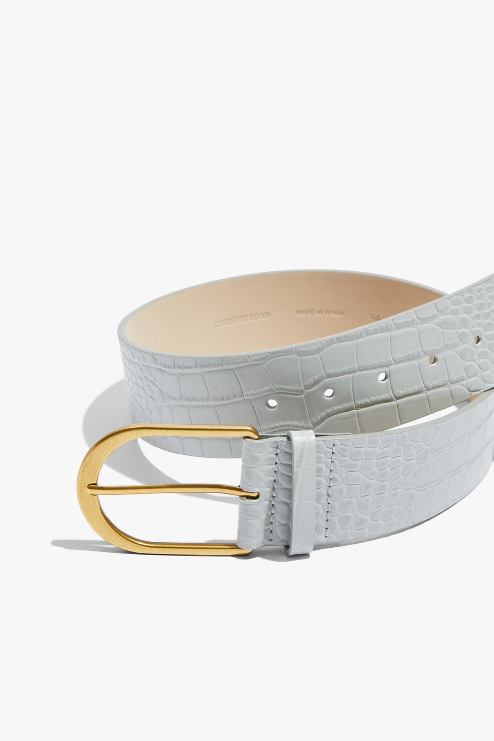 Croc Print Belt