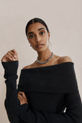 Off Shoulder Knit Top