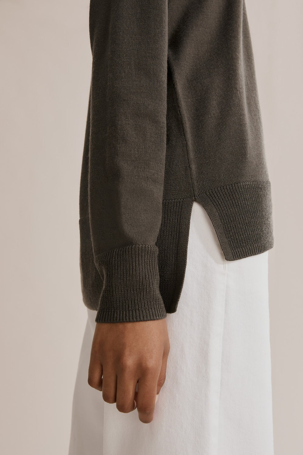 Merino Wool V-Neck Knit