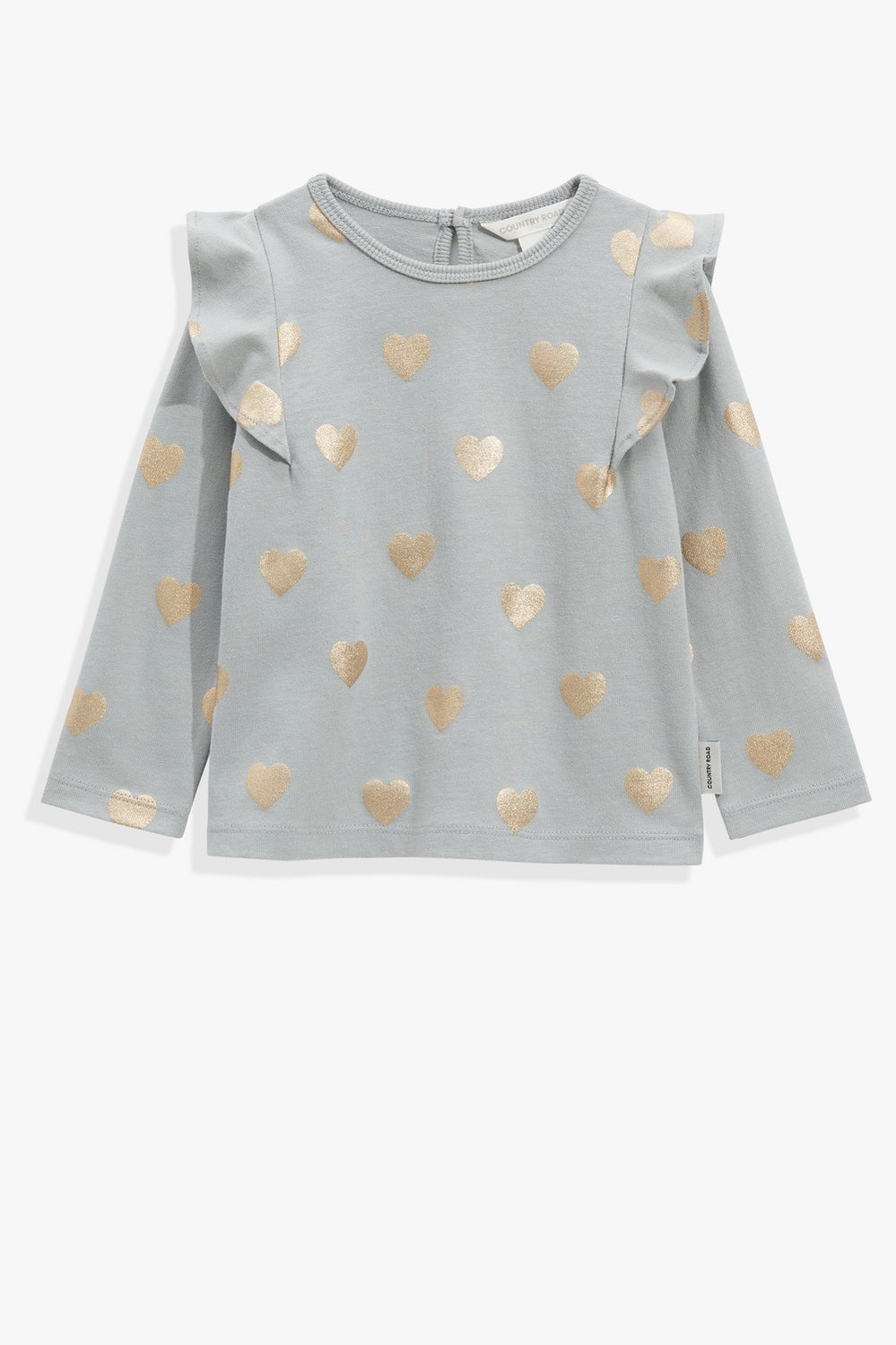 Cotton Heart Print T-Shirt