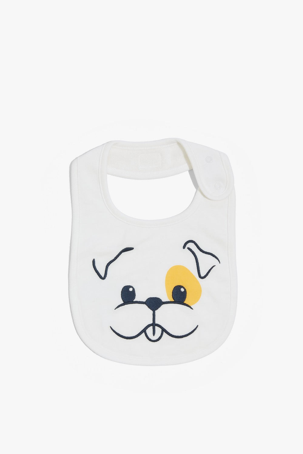 Cotton Unisex Pug Face Bib