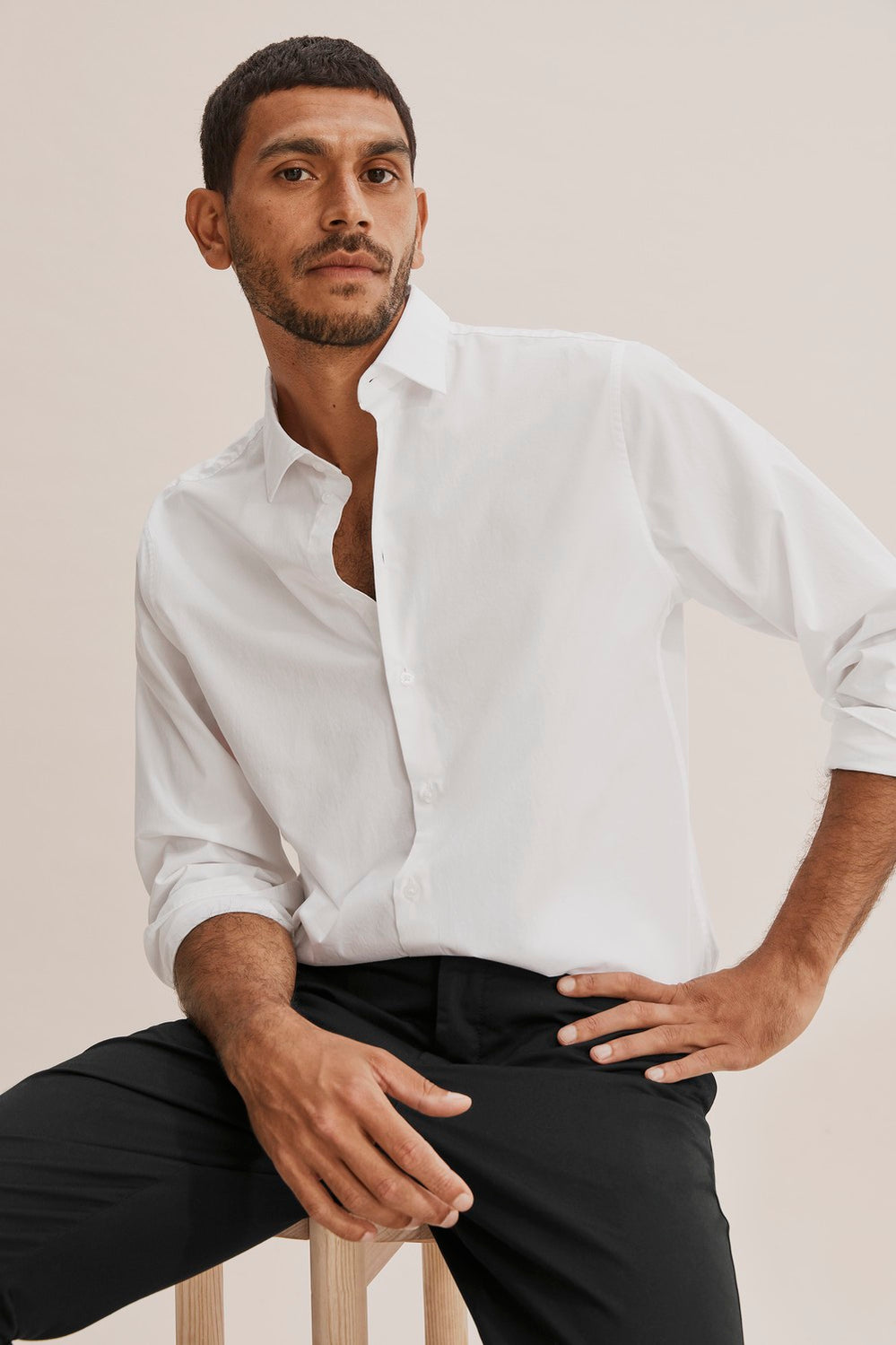 Regular Fit Stretch Poplin Shirt