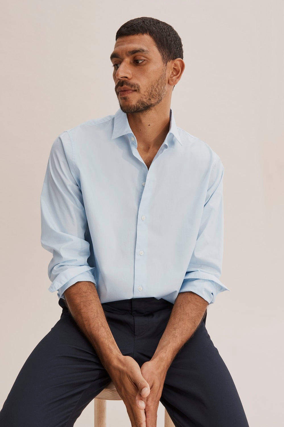 Regular Fit Stretch Poplin Shirt