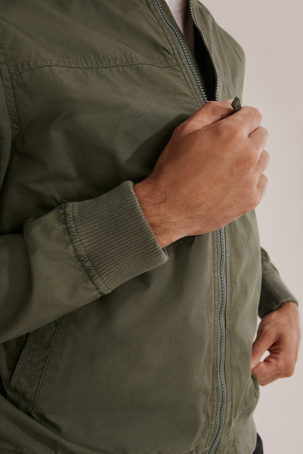 Washed Bomber Jacket