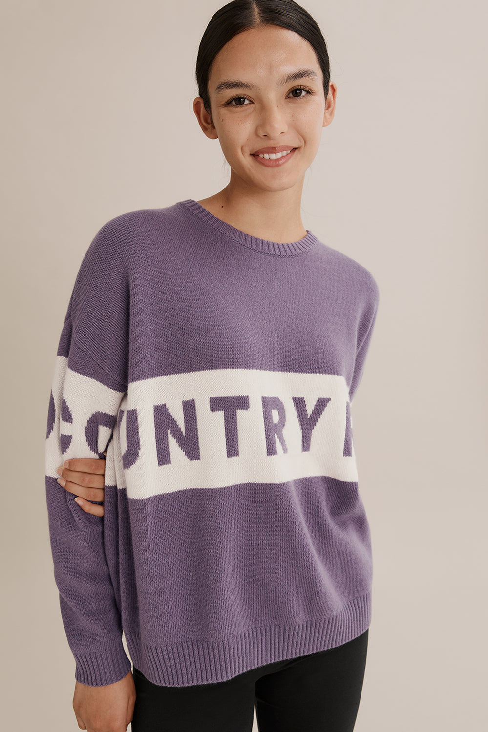 Teen Logo Intarsia Knit