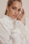 Ruffle Pussy Bow Blouse