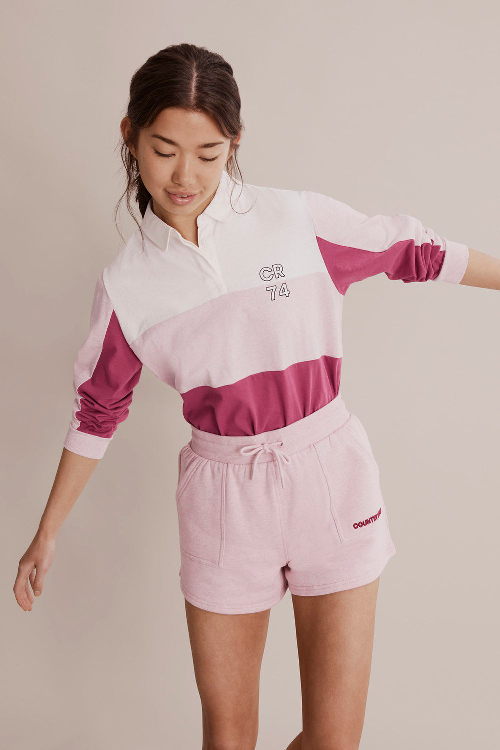 Teen Cotton Logo Splice Rugby