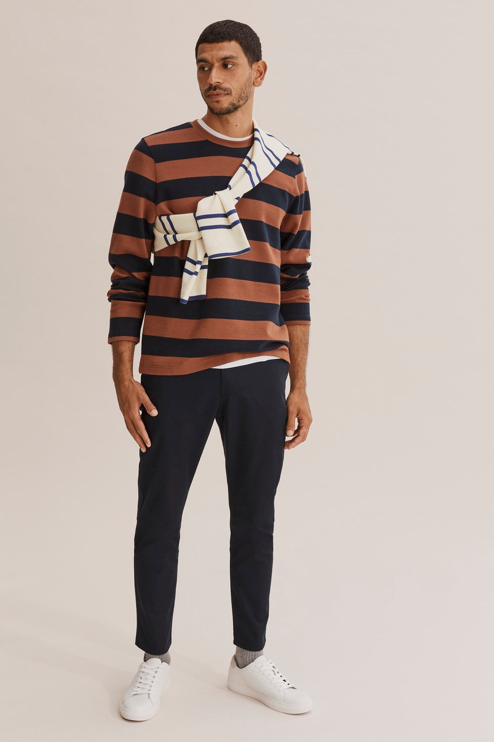 Stripe Crew Neck Sweat